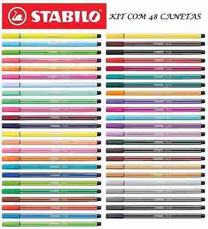 Caneta Stabilo Pen 68 C/48 Unidades - Super Kit Promoção !