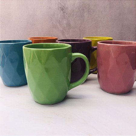 Caneca Diamond Porcelana 325ml