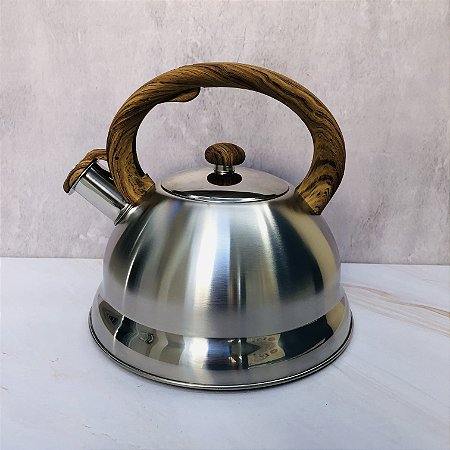 Chaleira Com Apito De Inox 3l