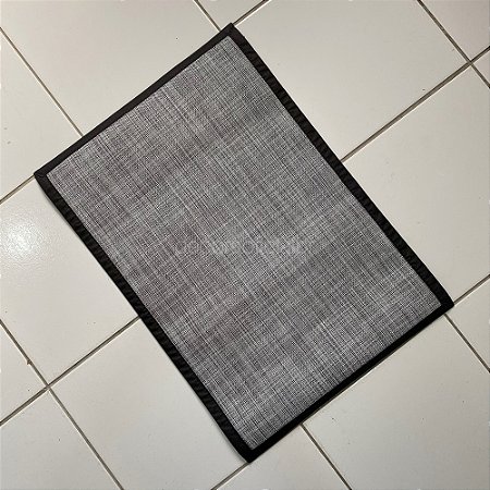 Passadeira De Cozinha Preta E Cinza Pequena