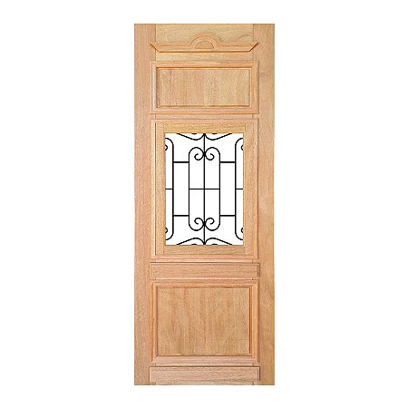 Porta Maciça Realeza Com Grade