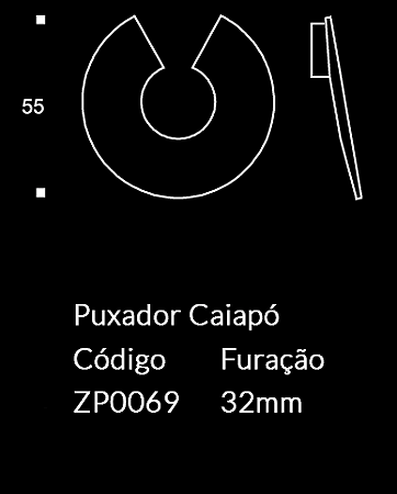 Puxador Caiapó Zen