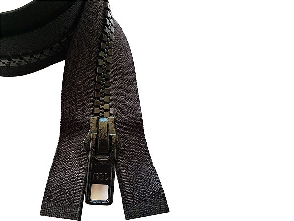 ziper para jaquetas 08 com 80cm preto