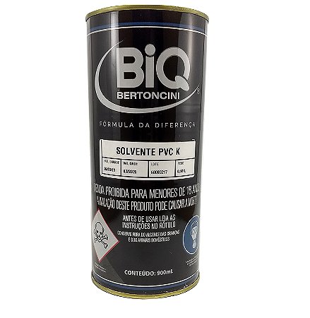 Solvente para colas  de PVC  bertoncine pvc k 900ml