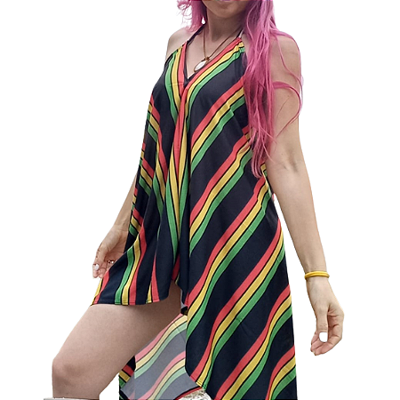 Saída de Praia Vestido Reggae / Místico / Tie Dye