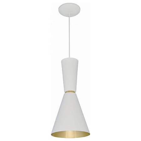 PENDENTE CINTURATO 872 - BRANCO TEXTURIZADO EXTERNO - BRANCO INTERNO