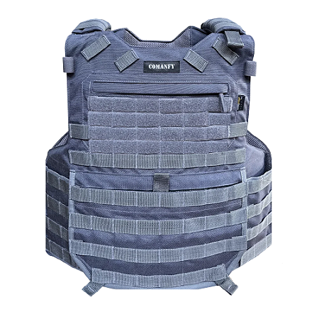 Capa de Colete Modular Cinza Bandeirante Comanfy em Cordura 1000d - G5 A-3