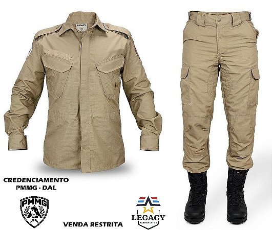 Fardamento PMMG Conjunto B1 Calça + Gandola Santista Legacy