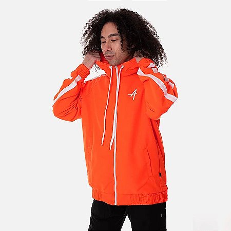 corta vento laranja adidas