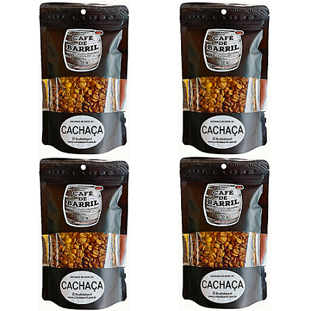 Kit Grão - 04 un. Cachaça Premium 250g 86 Pontos