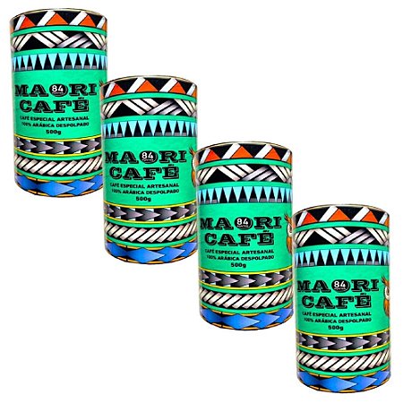 Kit 4 Un. Café Especial Artesanal Arábica Grãos Lata 500g