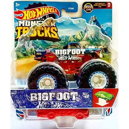 Caminhão Hot Wheels Monster Trucks Bear Devil - Mattel - A sua