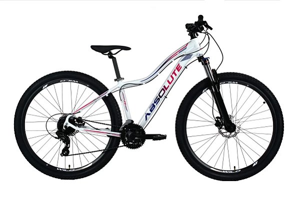 Bicicleta Aro 29 Absolute Hera Feminina Alumínio Câmbios Shimano 24v Freio a Disco Hidráulico K7 Garfo com Trava