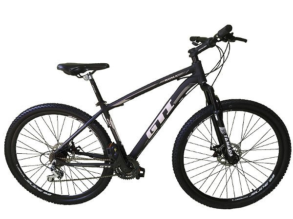 Bicicleta aro 29 Gti Roma 21v Alumínio Mtb Freios a Disco Garfo com Suspensão