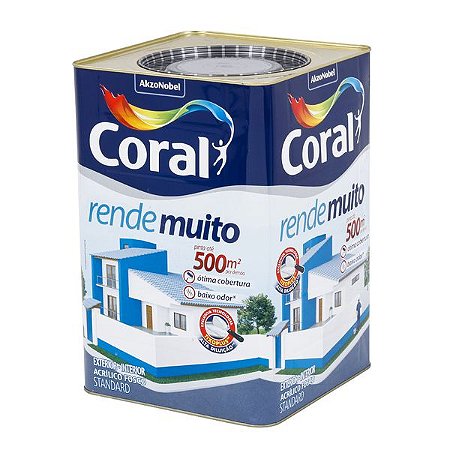 Tinta Coral 18L rende muito branco fosco
