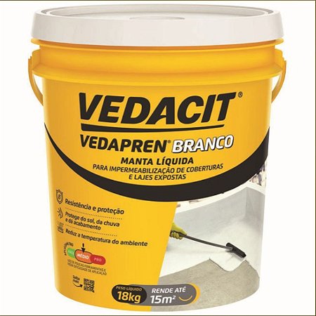 Manta Liquida Vedapren Branco 18kg Vedacit