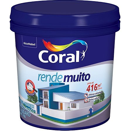 Tinta Coral Rende Muito Branco Fosco 15L