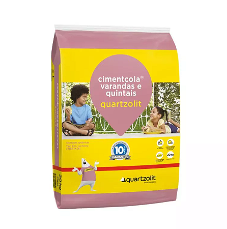 Argamassa AC2 Varandas e Quintais 20k Quartzolit