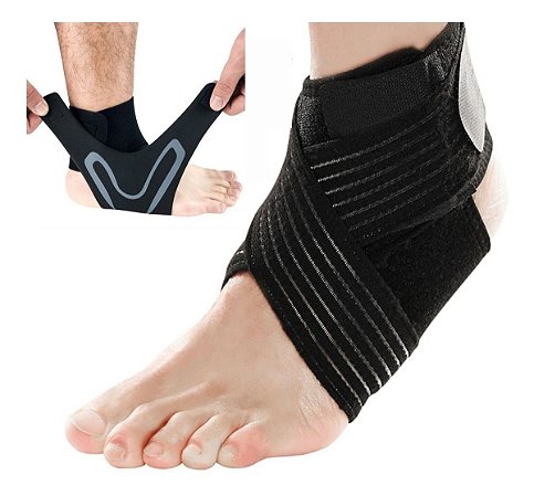 Tornozeleira Tensor Neoprene + Bandagem Elástica - Veidoorn
