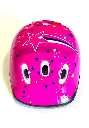 Capacete Infantil P/ Bicicleta Proteção - Azul, Rosa - Acte