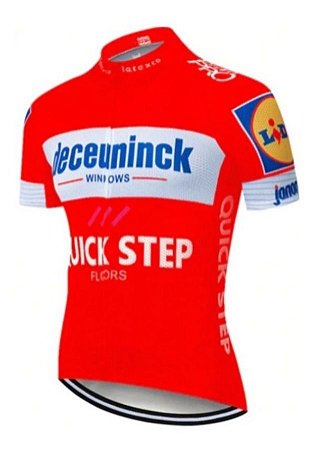 Camisa Ciclismo Zíper Total - Modelo Quick Step Tam. M