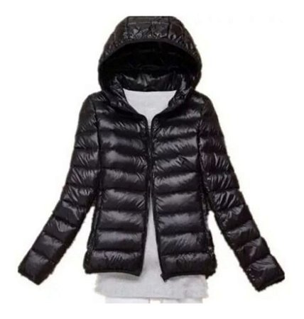 Jaqueta Feminina Ultra Light Down, Forro Duplo, Penas Ganso