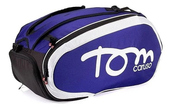 Raqueteira De Beach Tennis Tom Caruso Tour - Azul E Branco