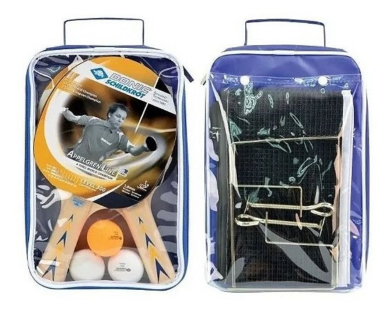 Kit Ping Pong Donic Appelgren 300 2 Player Com Rede Completo
