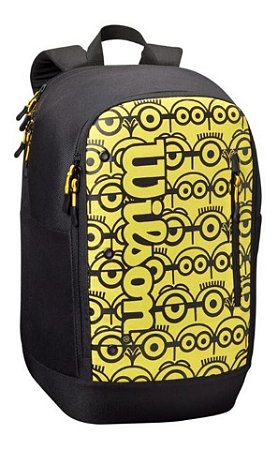 Mochila Esportiva Modelo Tour Minions Wilson - Preto Amarelo