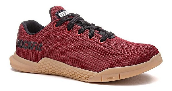 Tênis Para Cross Training Rock Fit Grip 2 - Vinho Sola Crepe