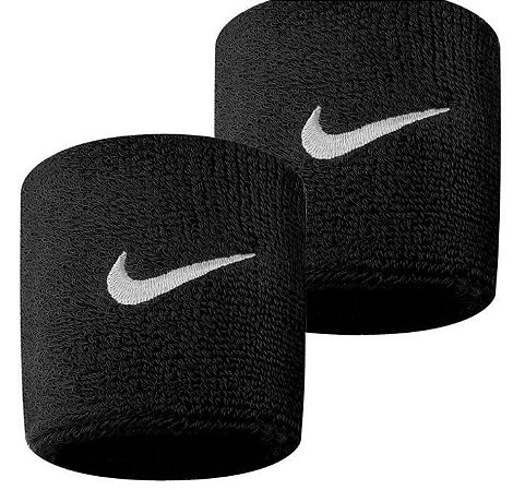 MUNHEQUEIRA PEQUENA PRETA WRISTBAND SWOOSH NIKE