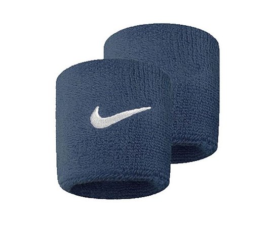 Munhequeira Wristband Nike Swoosh Pequena Par Azul