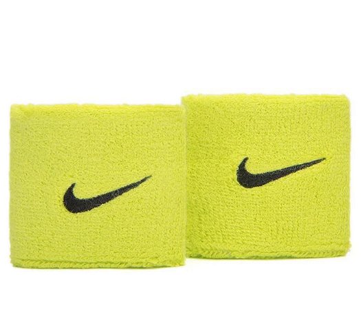 Munhequeira Wristband Nike Swoosh Pequena Par Verde