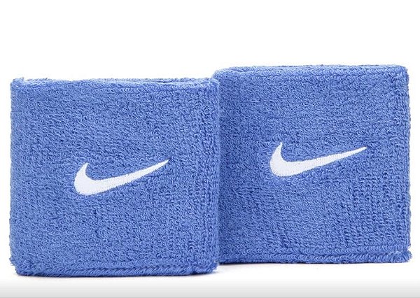 Munhequeira Wristband Nike Swoosh Pequena Par Azul