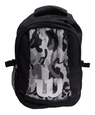Mochila Com Porta Notebook 28l Wilson - Preto / Cinza