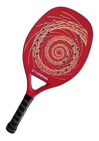 Raquete De Beach Tennis Carbono Camewin Red