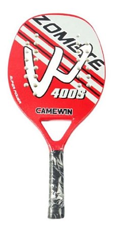Raquete De Beach Tennis Camewin Em Carbono - Vermelho