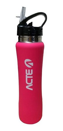Garrafa Squeeze 500ml Acte - Térmico Emborrachado - Rosa