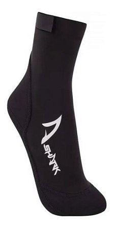 Botinha Sapatilha Beach Tennis Shark Cano Alto - Preto