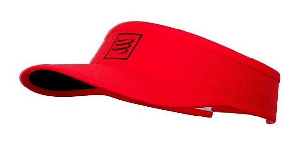 Viseira Boné Ajustável Mod. New Compressport - Vermelho
