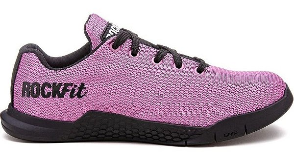 Tênis Rock Fit Grip 2 Lilás Preto, Cross Training Academia