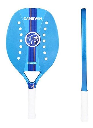 Raquete De Beach Tennis Camewin Carbono New Blue