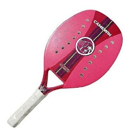 Raquete De Beach Tennis Camewin Em Carbono New Pink