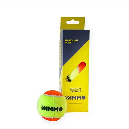Bola Bolinha De Beach Tennis Vammo, Amarelo Laranja