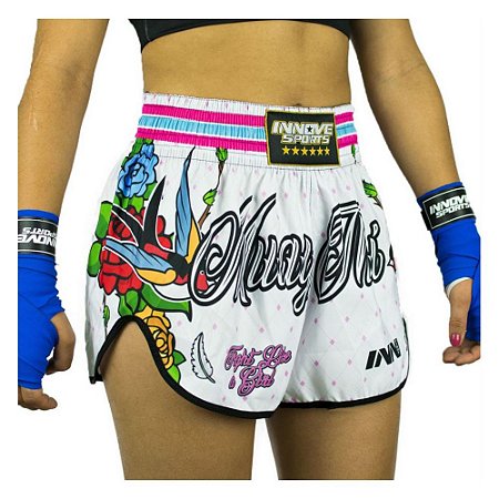 Shorts Muay Thai Innove Modelo Fight Like A Girl