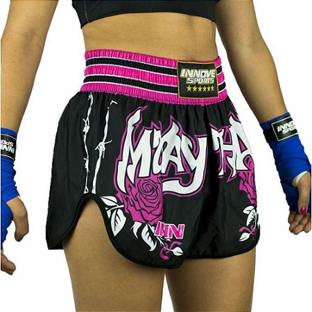 Shorts Muay Thai Innove Modelo Girl Roses