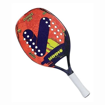 Raquete Beach Tennis Vammo Summer Vibe, Fibra Eva - Roxa