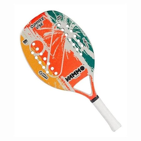 Raquete Beach Tennis Vammo Summer Vibe, Fibra Eva - Laranja