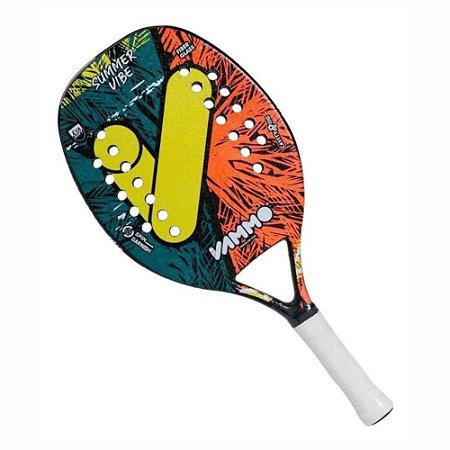 Raquete Beach Tennis Vammo Summer Vibe, Fibra Eva - Amarela