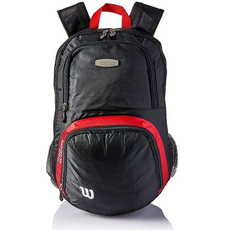 Mochila Esportiva Wilson 23 Litros - Preto / Vermelho
